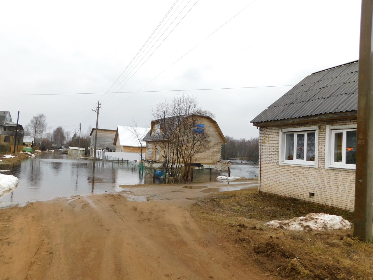 В Бабаево половодьем подтопило дома на улице Пушкина | 18.04.2018 | Вологда  - БезФормата