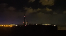 В Череповце ночью из-за непогоды отключили освещение на Октябрьском мосту