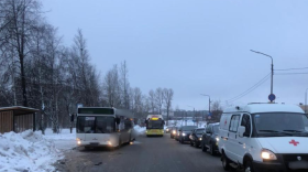 После падения в автобусе жительница Череповца была доставлена в больницу