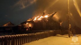 В Бабаево мать и сын погибли при пожаре в деревянном доме