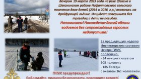 В Шекснинском районе двое детей оказались на дрейфующей льдине
