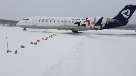 Самолет «Северстали» выкатился за пределы полосы  при взлете в Мурманске
