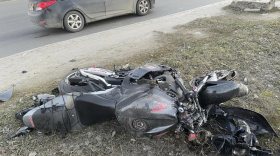 В Череповце в ДТП попали две машины, мотоцикл и трамвай