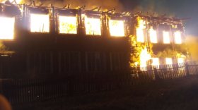 В Тарногском районе сгорело здание школы