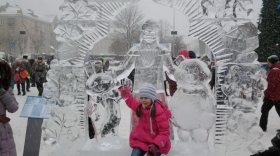 Фестиваль ледяных скульптур прошёл в Череповце