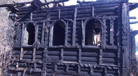 В Устюжне сгорел памятник деревянного зодчества