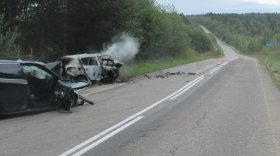 Опубликованы фото и видео автокатастрофы в Кич-Городецком районе