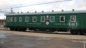 Паровоз и вагон санитарного поезда времен Великой Отечественной войны установят на вокзале в Череповце