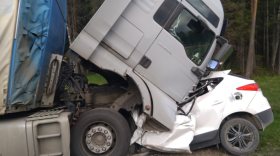 Два человека погибли в столкновении грузовика и легковушки в Сямженском районе