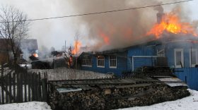 83-летний мужчина погиб во время пожара в Никольске