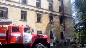 Из-за пожара на Чернышевского в Вологде затруднено движение
