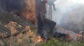 Сто тонн зерна сгорело в Кирилловском районе
