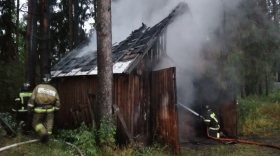 Житель Сямженского района пострадал при пожаре в гараже
