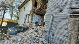 В Кадникове обрушилась стена жилого дома XIX века