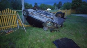 В Белозерском районе перевернулся автомобиль «Лада Калина»: два человека погибли