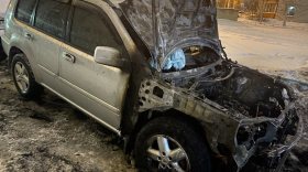 В Вологде ночью сгорел автомобиль Nissan X-Trail