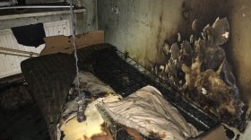 Вологжанин едва не сгорел в своей квартире во время пожара