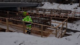 В Вологде возобновили ремонт левого моста через реку Шограш