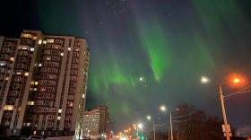Жители Вологодской области наблюдали сегодня ночью северное сияние
