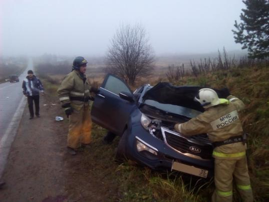 В Грязовецком районе водитель «Киа» сбил насмерть перебегавшую дорогу женщину