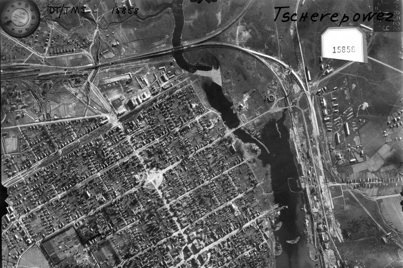 Создана карта Череповца военных лет на основе снимков немецкой разведки