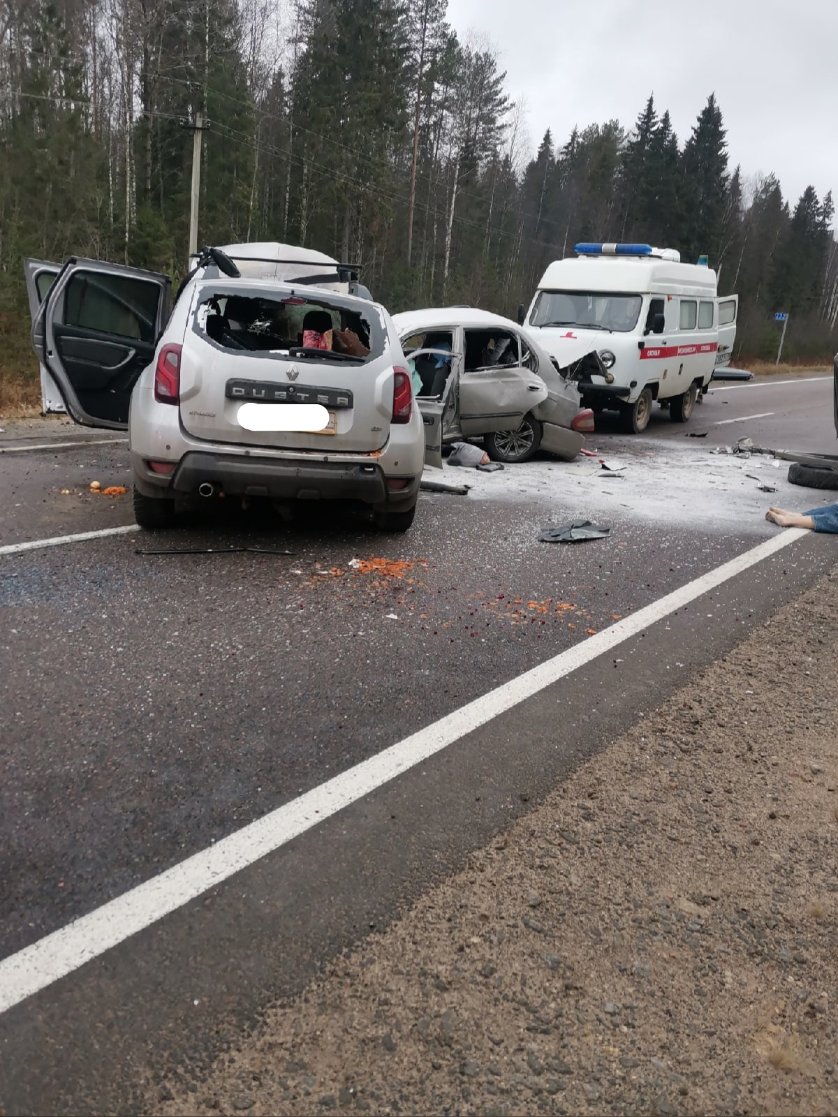 Один человек погиб и двое доставлены в больницу в результате ДТП в  Великоустюгском районе | 04.11.2021 | Вологда - БезФормата