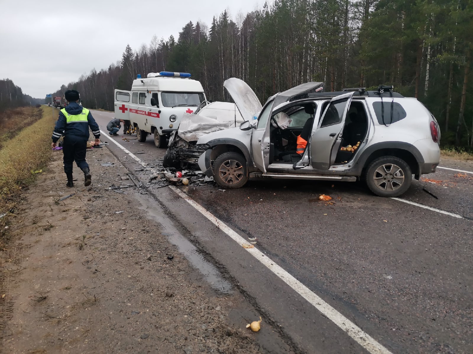 Один человек погиб и двое доставлены в больницу в результате ДТП в  Великоустюгском районе | 04.11.2021 | Вологда - БезФормата