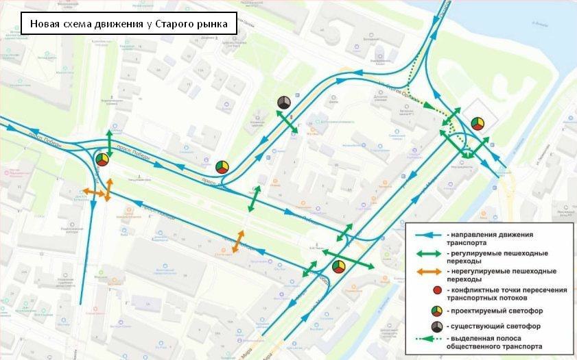 Схема движения вологда старый рынок