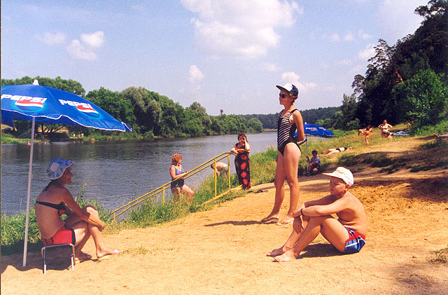 Пляж в звенигороде