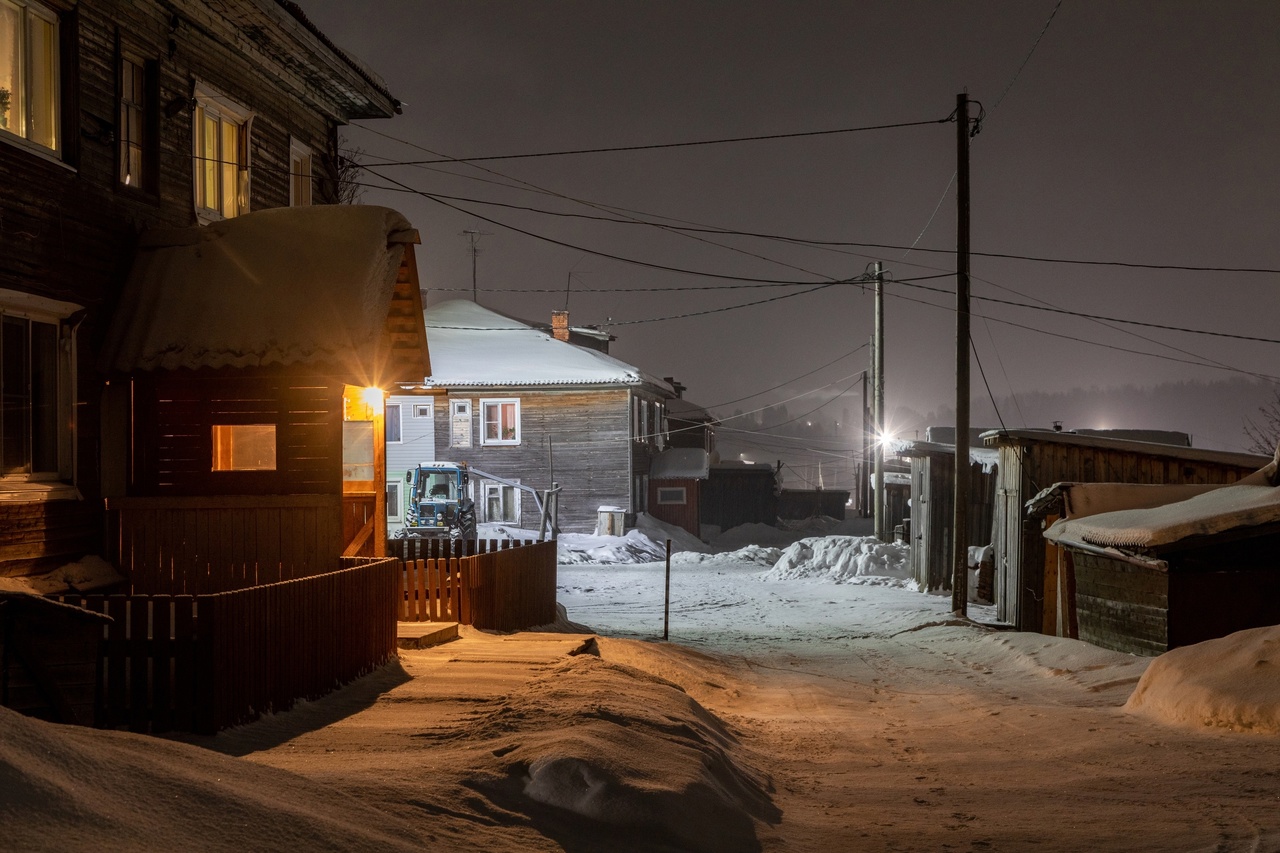Ночной снежный Никольск. Вот где спряталась настоящая зима!
