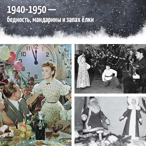 Самодельные игрушки, «Ирония судьбы» и ёлки в ДК. Как праздновали Новый год с 1940-х до 2010-х