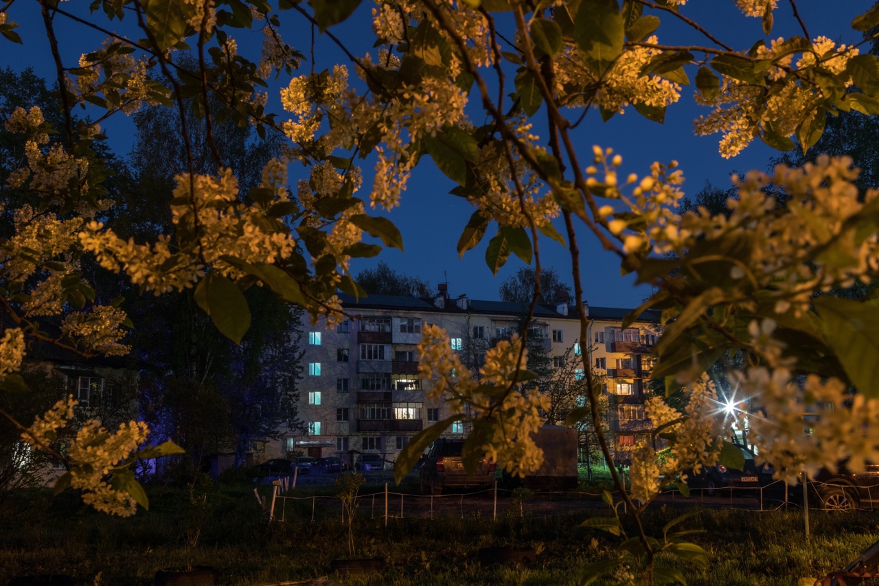 Ночные дворы старого Заречья.Вологда