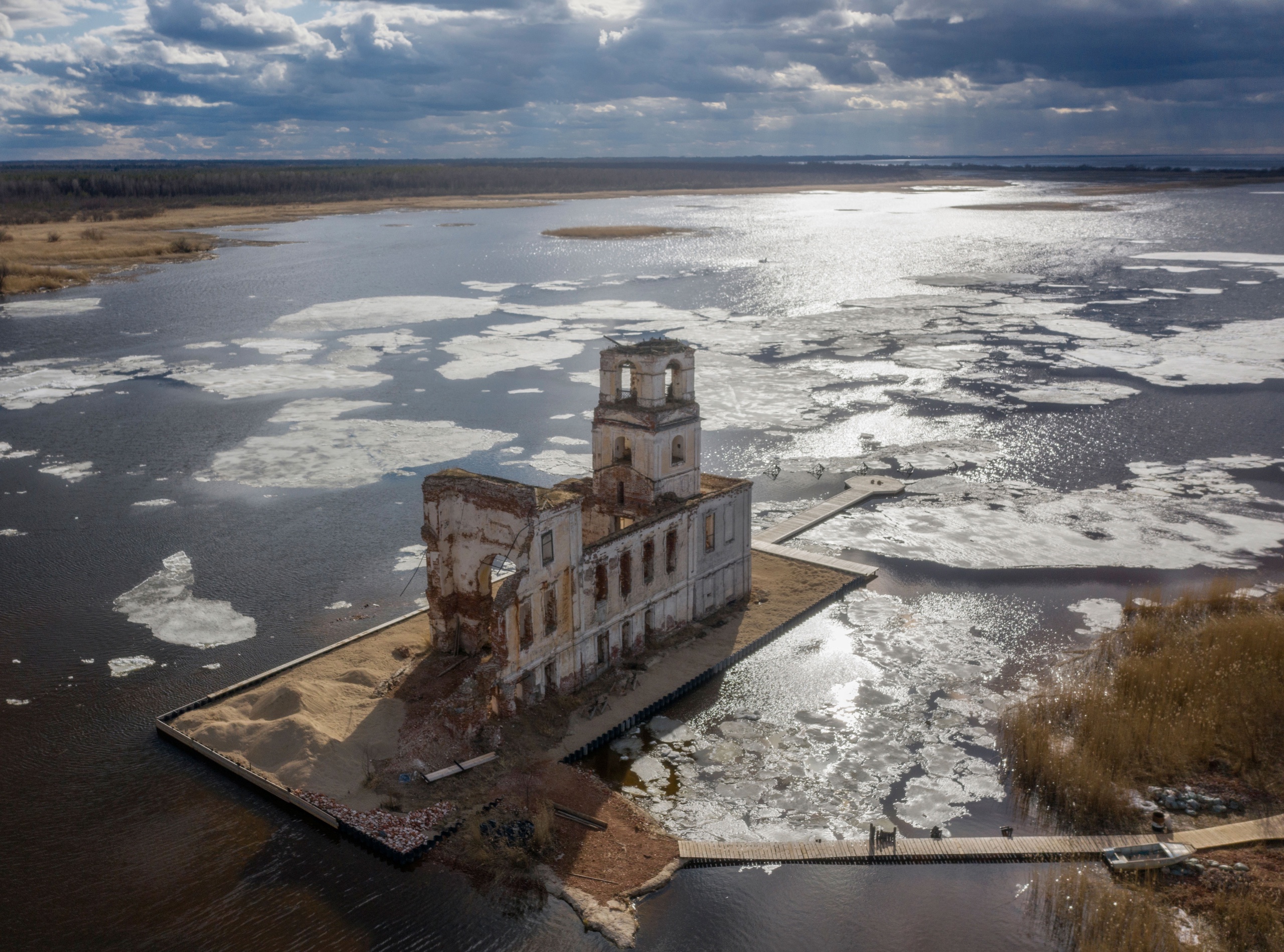 Церковь Маяк Крохино Прокудин Горский