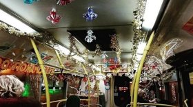 В Череповце украсить общественный транспорт к Новому году предложили детям