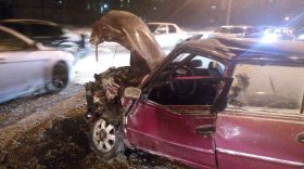 Пять машин столкнулись в Череповце: шесть человек получили травмы