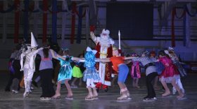 150 одаренных детей побывали на новогоднем ледовом шоу в Вологде