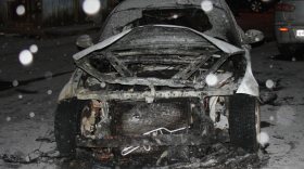 В Вологде подожгли автомобиль BMW