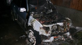 Автомобиль «Mitsubishi» сожгли в Вологде в микрорайоне Прибрежный