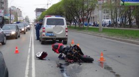 Мотоциклист пострадал в ДТП на Ленинградской в Вологде