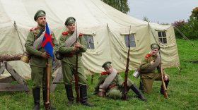 В Вологодской области впервые прошла реконструкция событий Первой мировой войны