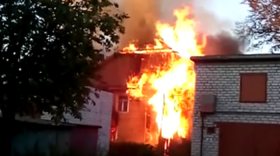 Деревянный дом на Гоголя сгорел в Вологде