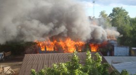 В Вологде снова загорелась станция туристов