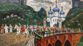 Выставка картин вологодских художников, посвященная Куликовской битве, открывается в музее Белозерска