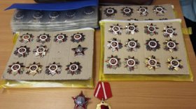 Более 200 украденных орденов и медалей отправят из Череповца в Управление президента по госнаградам