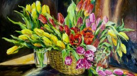 Выставка цветочных натюрмортов Ирины Кучиновой откроется 8 марта в Вологде
