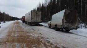 В Никольском районе "Ивеко" врезался в стоящий большегруз: водитель погиб