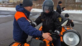 Спасатели и полицейские из Финляндии проходят обучение в Вытегорском районе