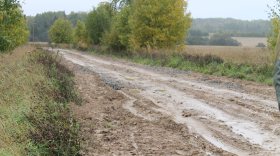 Дорога после ремонта в Вологодском районе осталась в непроезжем состоянии
