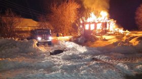Житель Чагодощенского района остался без жилья из-за пожара