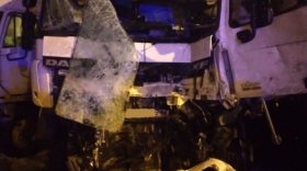 Четыре грузовых автомобиля столкнулись в Вологодском районе